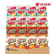 오리온 포포눈스 4종 16팩 미니스낵 (포카칩 50g +포카칩 어니언 50g +눈을감자 36g +스윙칩 볶음고추장 45g ) 미니과자모음 과자세트, 1세트, 16개