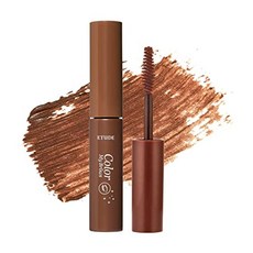 ETUDE Color My Brows 브로우 마스카라 3D 천연 색소 밀랍 및 카르나우바 왁스 모이스처라이징 케어 눈썹 틴트 부드러운 젤 텍스처 한국 메이크업 뷰, Red Brown