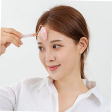 얼굴마사지기 얼굴 마사지기 뷰티 롤러 괄사 3종 세트, 흑요석, 1