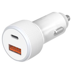 모락 네다 V6 48W PD PPS 2포트 차량용 초고속 충전기, 화이트
