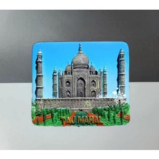 이집트기념품 이집트마그넷 현관문인테리어 냉장고자석 입체, 형광그린 인도 7 x 5cm