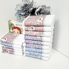 빨강머리앤 주방수건 패브릭타올 핸드타올 패브릭수건, 1개, 핑크 30x30