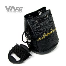 VA 미니두레박 복주머니형 접이식 뚜레박 물통, 블랙