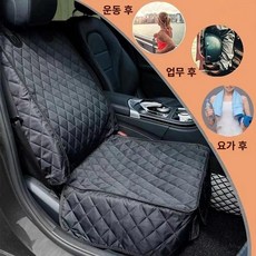 차량 애견 트렁크 매트 방수 대형견 미끄럼방지 딱딱한, 1개, 방수 벌집 앞좌석 블랙 포켓