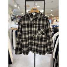 에스핏 지금이 기회 빠른 필수템!! "인기만점" 봄 (공용) 체크 셔켓 셔츠 BLACK