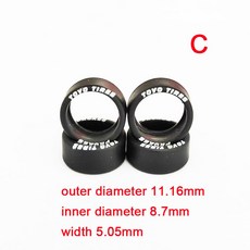 40 조각 64 TOMEKA MB 고무 자동차 12MM HW 10 8MM 14MM 모델 64 미니 17MM 합금 11MM, 11mm C