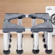세탁기받침대 30cm 브래킷 패드 스토퍼 드럼 스테인리스 높이조절, 스테인리스 높이조절 4발 19-22cm, 1단