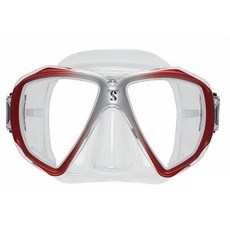 SCUBAPRO SPECTRA 雙面鏡 潛水面鏡 強化玻璃 舒適貼合, 紅