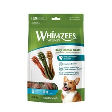 WHIMZEES WELLNESS 每日潔牙骨 S號 360g 24入 幫助減少牙菌斑牙垢 清新口氣, 六角長條型S, 1個, 420g
