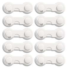 코지메이트 여닫이문 서랍 잠금장치 고리형, 20개, 화이트