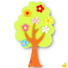 GOS 펠트 꽃나무 신형 연두 어린이만들기