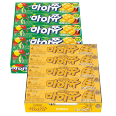 크라운 마이쮸 애플망고 44gX15개+ 골드파인애플44gX15개, 1세트, 1.32kg