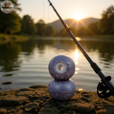 釣友俱樂部 陶瓷通心鉛墜 足克圓形遠投海竿配重鉛墜, 1個, 20克陶瓷鉛墜