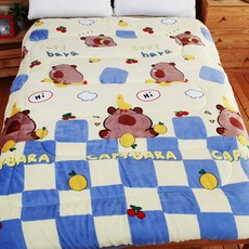 法蘭絨暖暖被台灣製造加厚款雙人棉被現貨6X7加大冬被毯被禮物, 隨機不挑款(超取限一件)