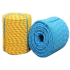 등산용로프 자일 산업용 작업 외벽 등반 암벽 안전 고공 로프 직경 14mm/50m, 끈 지름 10mm/120m