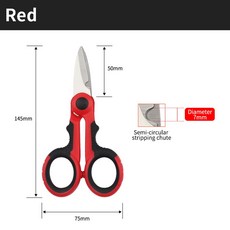 플라이어 가위 강철 도구 대한 미끄럼 케이블 절단 섬유 케블라 가위에 방지 기술자 전기 디테일 핫 커터, WG221211AC2, 1개