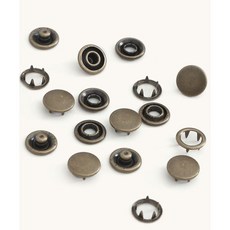 퀼트스타 뚜껑 가시도트단추 11mm_황동, 1세트, 황동