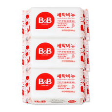 비앤비 세탁비누 아카시아 유아 아기 빨래 카모마일, 3개, 3개입, 200g