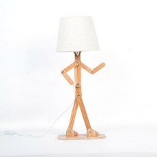 원목 스탠드 조명 거실 방 목각 스텐드 인형 개성 침실 장식 장 플로어, 수곡류 스탠드