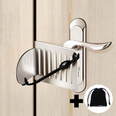 슈비리아 휴대용 잠금장치 여행용 도어락 방문잠금장치, 1개