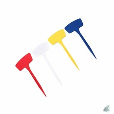 더캔보 칼라 T형 화분 식물 나무 이름표 36cm 나무이름표