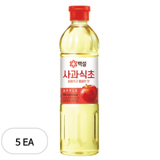 백설 사과식초, 900ml, 5개