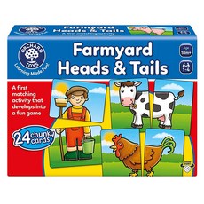 해외 오차드토이즈 Orchard Toys Moose Farmyard Heads & Tails Game. 재미있는 게임으로 발전하는 첫 번째 매칭 활동. 청키 카드 24장. 18, 오차드토이즈 Orchard Toys Moose, Far