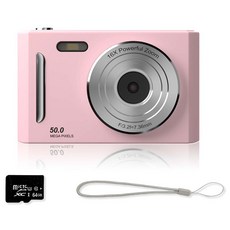 FDUCE M26 고해상도 디지털 카메라 + 64GB 메모리 카드, 핑크