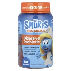 스머프 어린이 다이제스티브 프로바이오틱 Smurf 베리 맛 구미, 80정, 1개