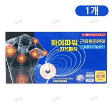 하이파워 자석패치 의료용자기발생기 3000가우스, 1개