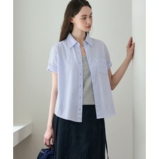 드로우핏 우먼 DRAWFIT WOMEN 레이스 스트라이프 반팔 셔츠 [SERENITY BLUE] DFWMSH4203SYBL 154431