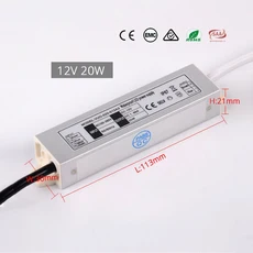 LED 드라이버 DC12V 24V IP67 방수 조명 변압기 야외 전원 공급 장치 10W 20W 30W 36W 45W 60W 80W 100W 120W, [03] 12V 20W