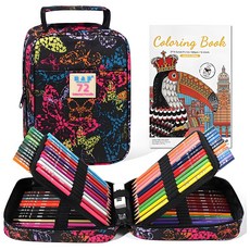 FOWOD 고품질 회화 소묘 색연필 세트 72색 120색 180색 전문가용 유성 색연필, 1세트