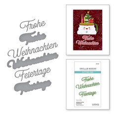 Spellbinders S3-567 German Holiday Sentiments Etched Dies from THE 더 InternatiON 온al COLLECTION 컬렉, Spellbinders S3-567 German Hol