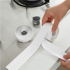 다용도 싱크대 변기 욕조 실리콘 틈새 차단 방수 테이프 욕실 주방 정리, 그레이