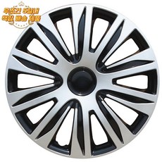 15인치 실버블랙 12-16인치 휠커버 세트 디자인 자동차 휠캡 4개, c 15인치(5083) 화이트 블랙(5일배송)