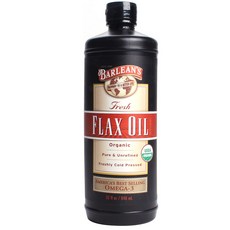 BARLEAN'S 亞麻仁油, 1罐, 946ml
