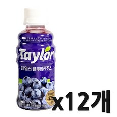 테일러 블루베리 주스, 12개, 180ml