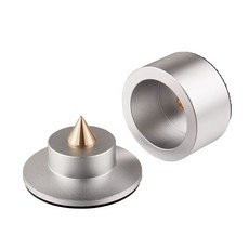 음향 진동 스피커 스파이크 매트 흡음 방지 우퍼 음향, 1, A. 실버 1개