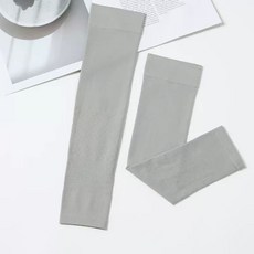 抗紫外線冷敷袖套：男女通用騎行戶外運動降溫臂套，防曬透氣舒適, 灰色, 1個