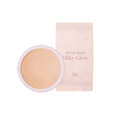 Milk Touch All-Day Skin Fit Milky Glow 氣墊粉餅, 02 Vanilla Ivory 補充蕊, 1個