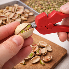 피스타치오 껍질 까는 도구 기계 오프너 제거기, 2개, 레드