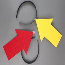 가시머리몰 화살표모양 머리띠 여성머리띠, 옐로우