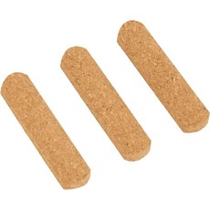 Protec 음소거 교체 코크3팩 46 x 10.2 6mm 모델 A355, Cork, 46 x 10 6mm