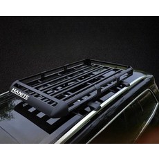 루프바스켓 캐스퍼 모닝 스파크 경차 짐받이 지붕 수하물 캐리어 루프랙, 나사형 매립형, 4개지지대 6개 1.4m 클립