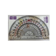 W.I.P 台灣聯合 量角器 三角板 二合一 HA401-33【星星文具】, 1個, 三角板-33