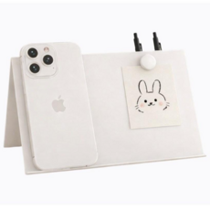 미니 책상 탁상 메모보드 연필 꽂이 책상정리 데스크테리어, 1개, 화이트