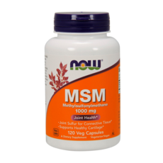 NOW Foods MSM 1000mg素食膠囊, 120顆, 1罐