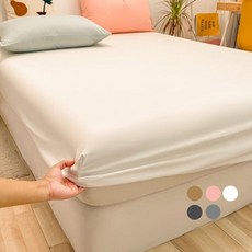 ns store 순면 매트리스 커버 신축성 부드러운 침대커버, 화이트