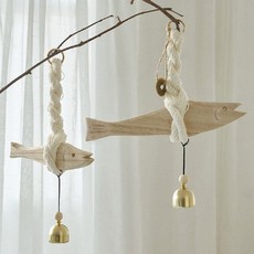 액막이명태도어벨 현관문 우드 풍경 행운 부적 집들이, 우드명태도어벨 소